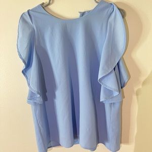 super cute light blue top